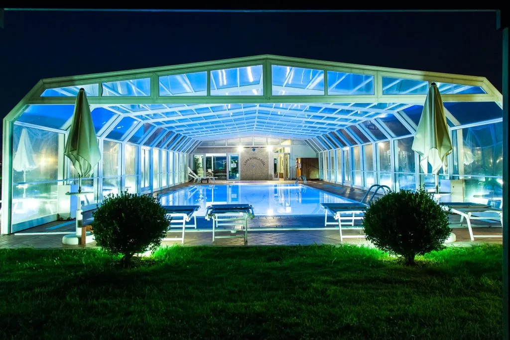 Wellness area with indoor pool